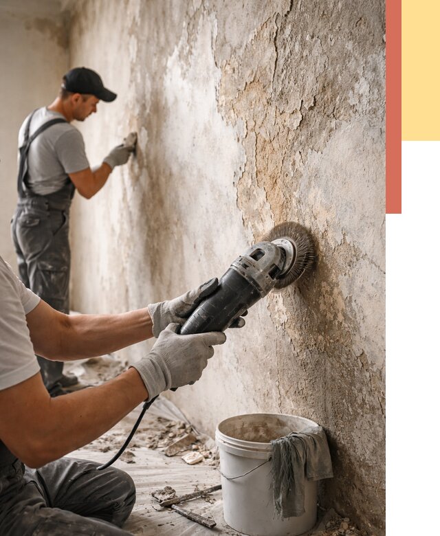 Снятие и удаление краски со стен в Дюртюли от 2189 руб. — ОТДЕЛОЧНИК-Дюр