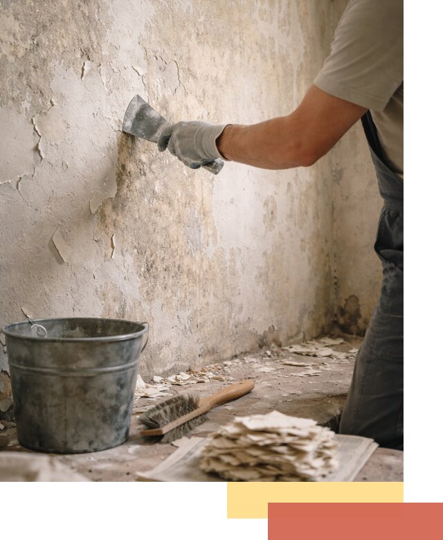 Удаление старой краски со стен в Дюртюли качественно и быстро