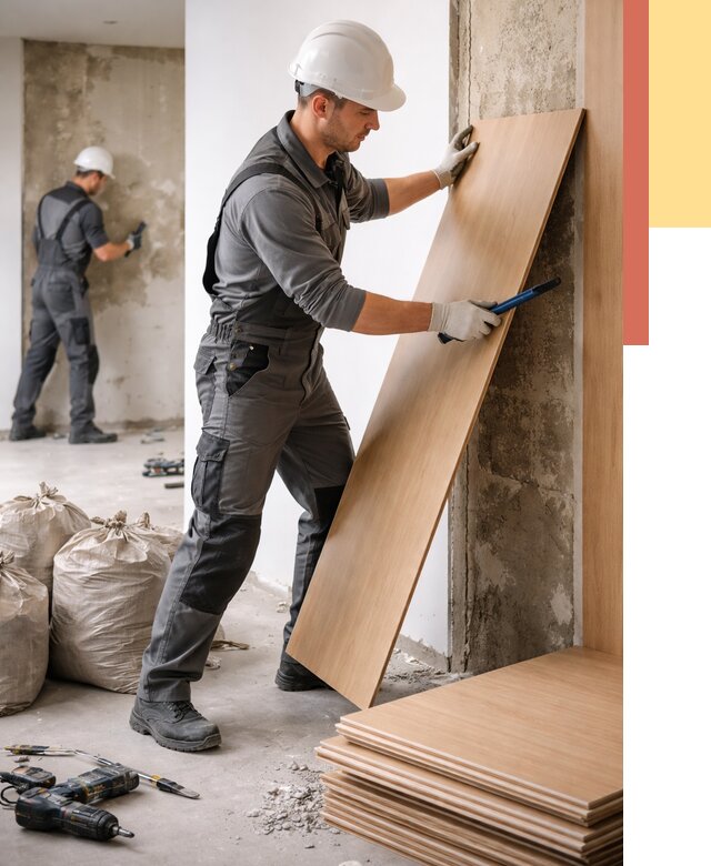 Демонтаж стеновых панелей в Дюртюли от 3649 руб. за м² быстро и недорого | ОТДЕЛОЧНИК-Дюр