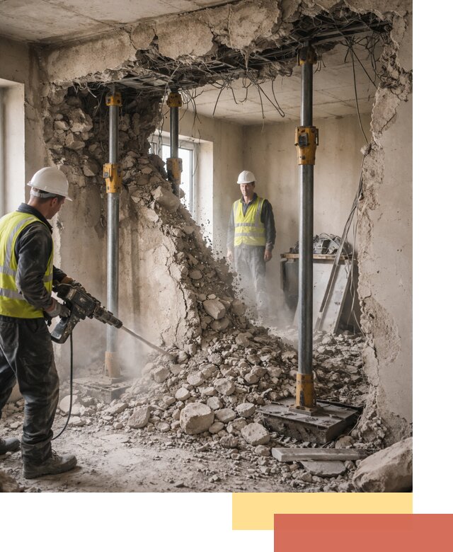 Снос несущих стен в Дюртюли с гарантией безопасности и качества