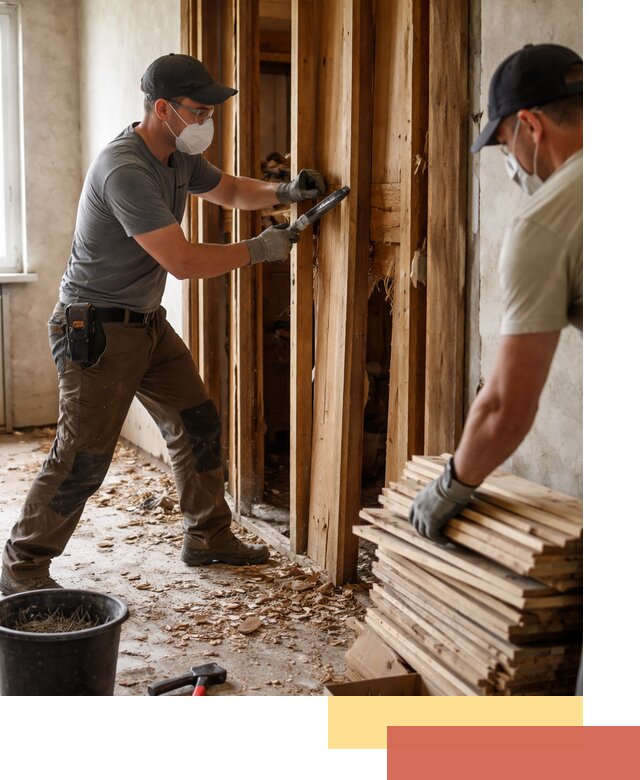 Демонтаж деревянных перегородок в Дюртюли быстро и аккуратно