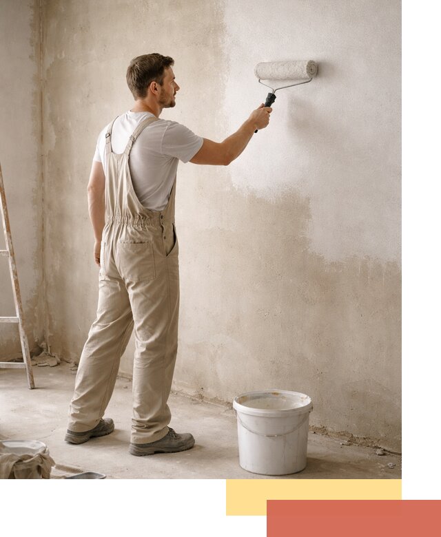 Грунтовка стен под отделку в Дюртюли профессиональным раствором