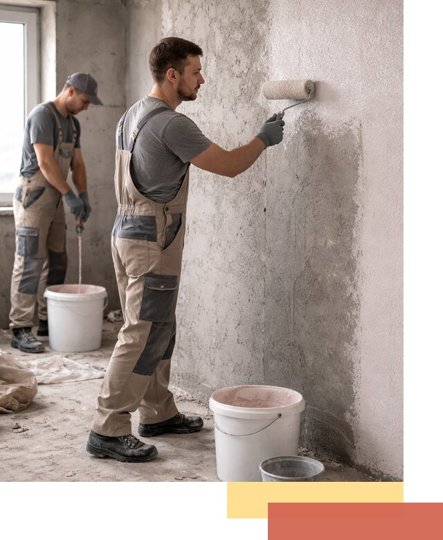 Нанесение бетоноконтакта на стены в Дюртюли для последующей отделки