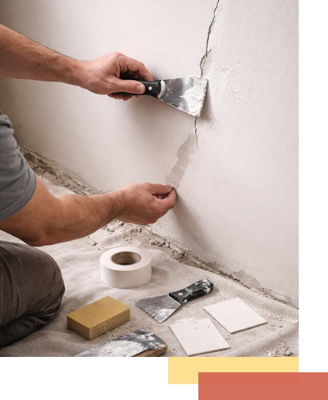 Заделка трещин и сколов в стенах и потолках в Дюртюли