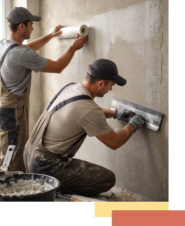 Армирование стен стеклосеткой в Дюртюли для прочной отделки