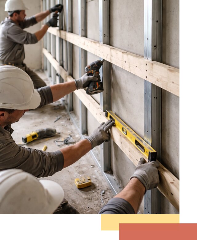 Устройство обрешетки под панели в Дюртюли