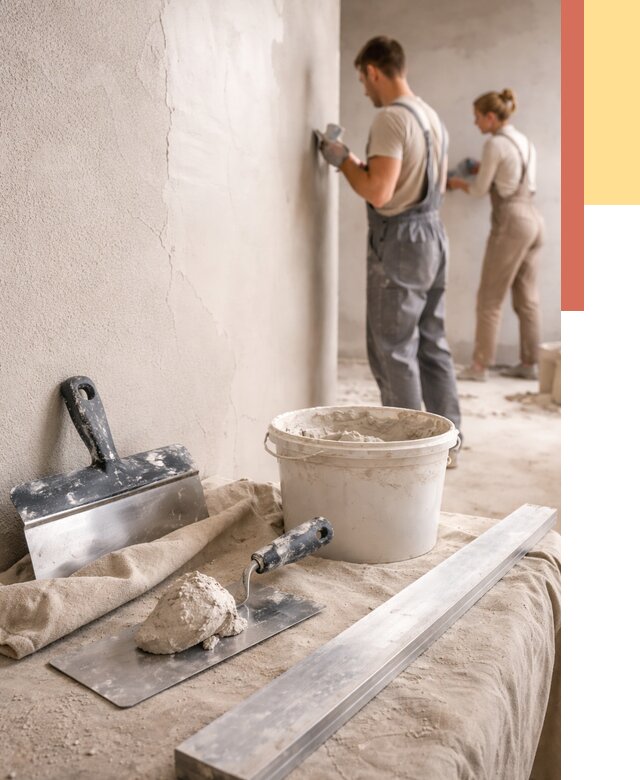 Штукатурка стен гипсовая в Дюртюли от 4691 руб/м2 — быстро и недорого | ОТДЕЛОЧНИК-Дюр