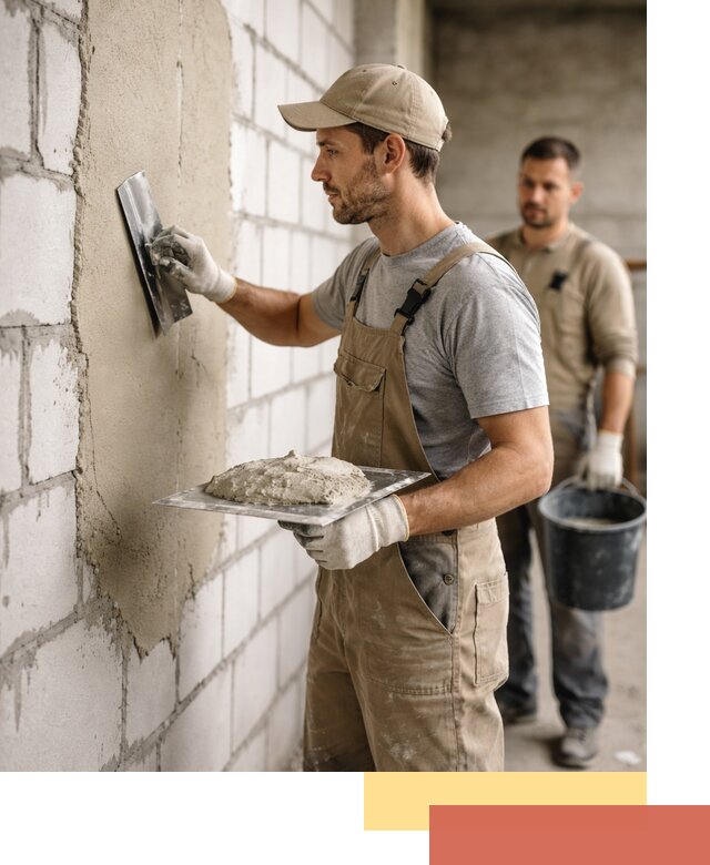 Штукатурка стен из газобетона в Дюртюли под ключ