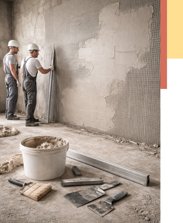 Штукатурка стен по сетке в Дюртюли от 5734 руб./м2 — быстро и недорого | ОТДЕЛОЧНИК-Дюр