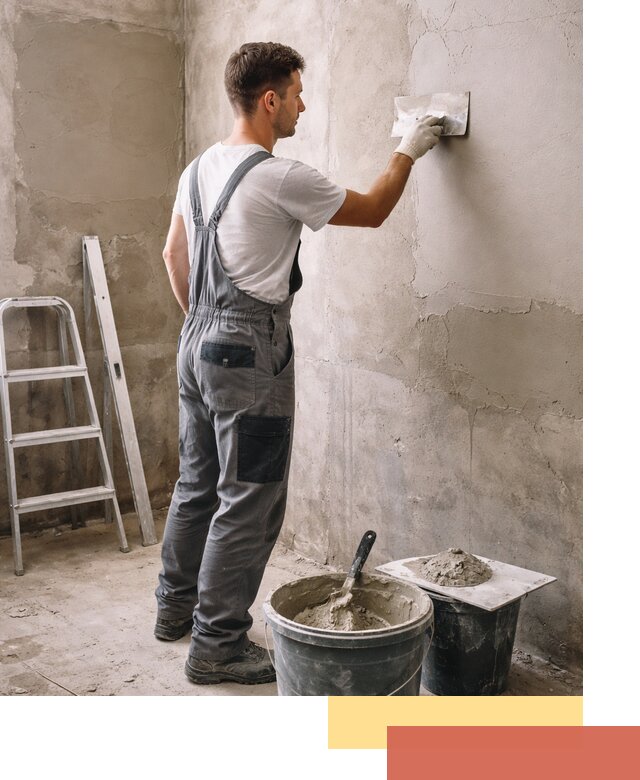 Штукатурка стен в ванной под ключ в Дюртюли