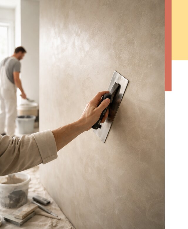 Венецианская штукатурка в Дюртюли от 3649 руб/м² — нанесение стен под ключ | ОТДЕЛОЧНИК-Дюр