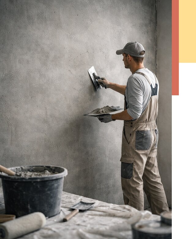 Декоративная штукатурка под бетон в Дюртюли от 2606 руб./м² — нанесение под ключ | ОТДЕЛОЧНИК-Дюр