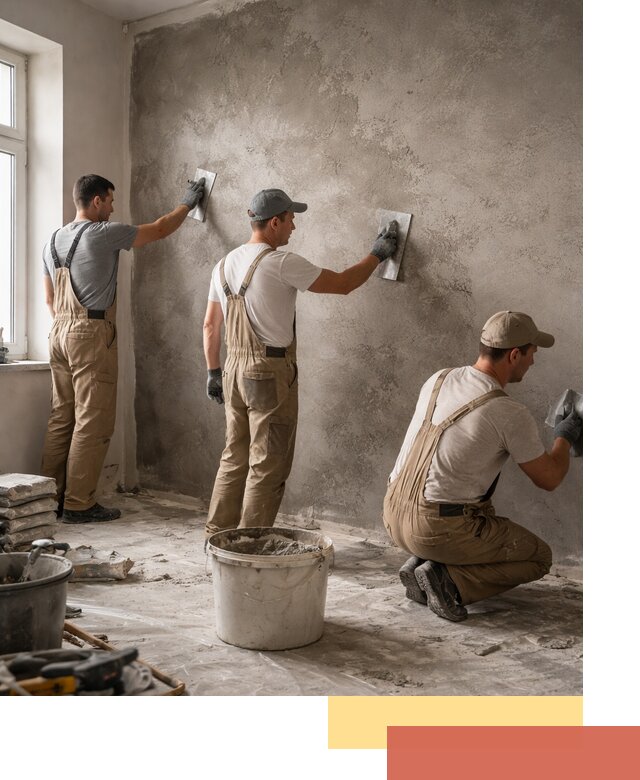 Декоративная штукатурка под бетон в Дюртюли для стен и потолков