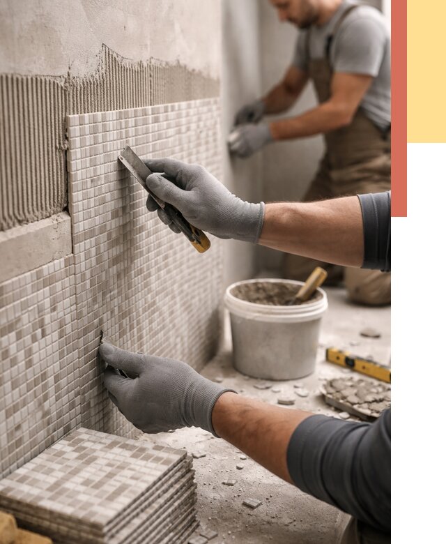 Облицовка стен мозаикой в Дюртюли от 3336 руб/м2 — укладка мозаики на стены | ОТДЕЛОЧНИК-Дюр