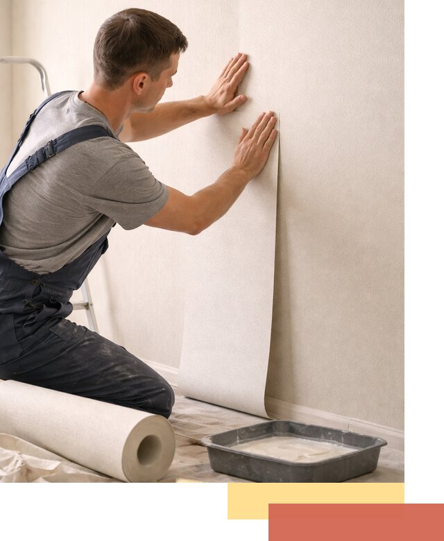 Поклейка флизелиновых обоев в Дюртюли качественно и быстро