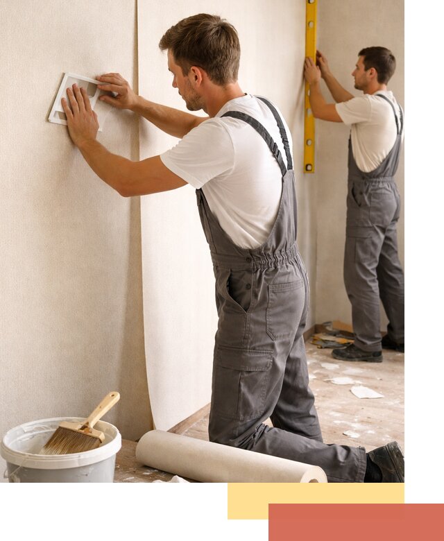 Поклейка бумажных обоев в Дюртюли качественно и недорого