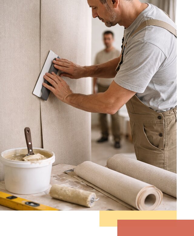 Поклейка текстильных обоев в Дюртюли профессионально и аккуратно