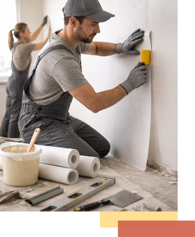 Поклейка стеклообоев профессионально в Дюртюли