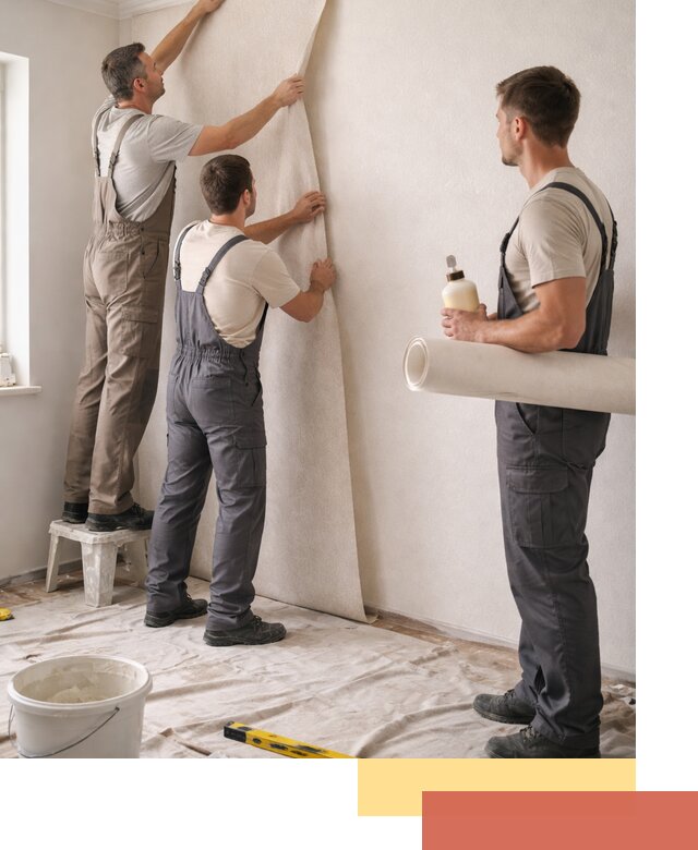 Оклейка стен обоями в Дюртюли — качественно и профессионально