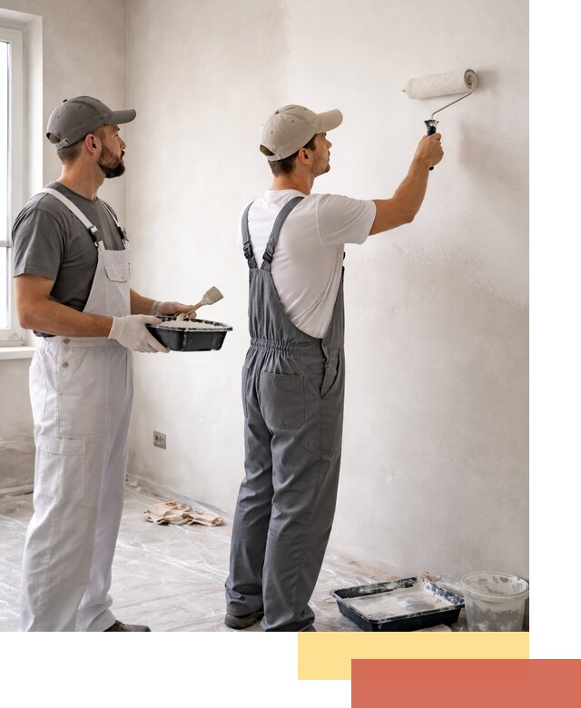 Покраска стен водоэмульсионной краской в Дюртюли