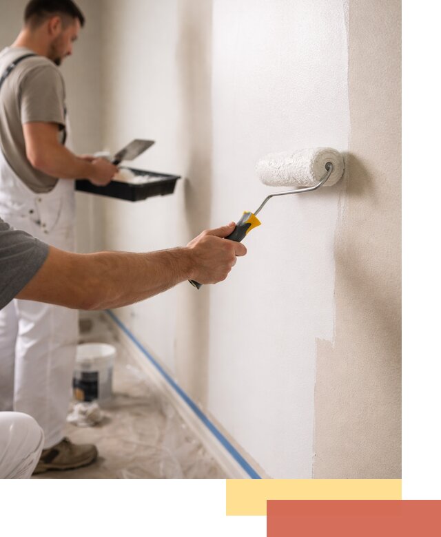 Покраска стен акриловой краской профессионально в Дюртюли