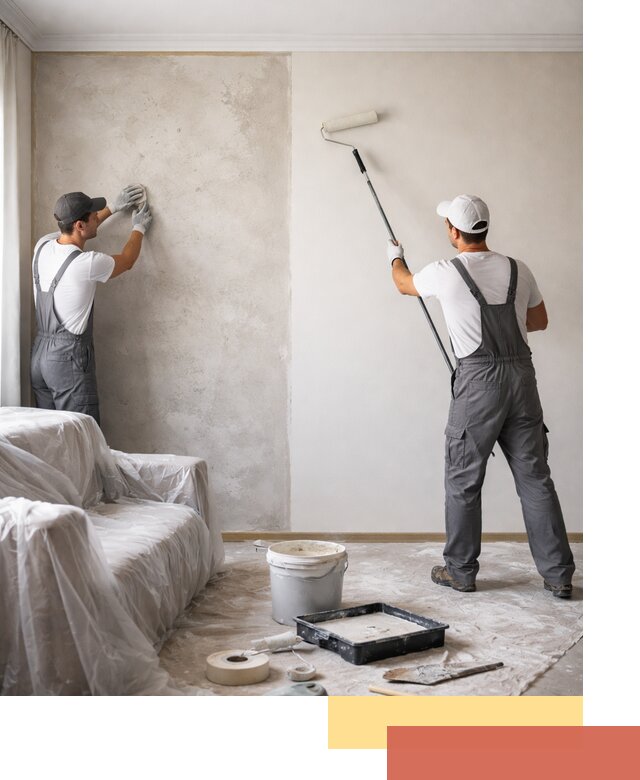 Покраска стен антивандальной краской в Дюртюли