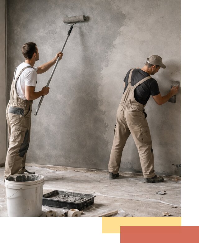 Покраска стен под бетон в Дюртюли профессионально и недорого