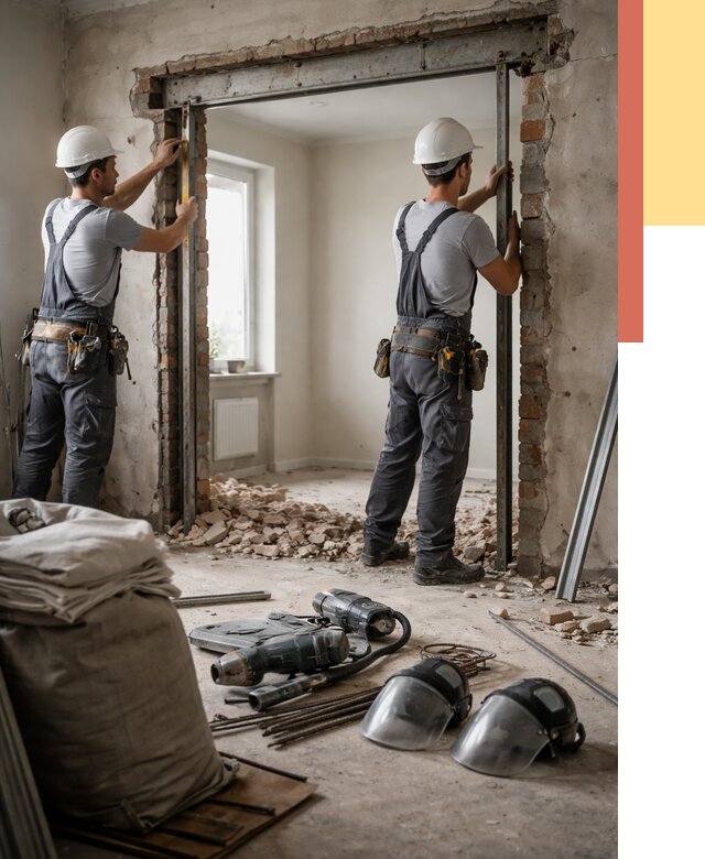 Расширение дверного проема в Дюртюли от 13031 руб. под ключ | ОТДЕЛОЧНИК-Дюр