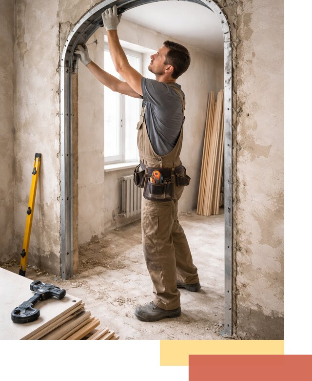 Устройство арочного проема в Дюртюли под ключ