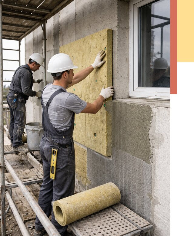 Утепление стен в Дюртюли от 4483 руб. под ключ — быстро и недорого | ОТДЕЛОЧНИК-Дюр