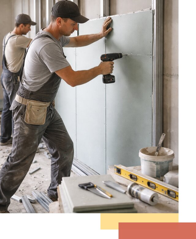 Кладка влагостойких перегородок ПГП в Дюртюли