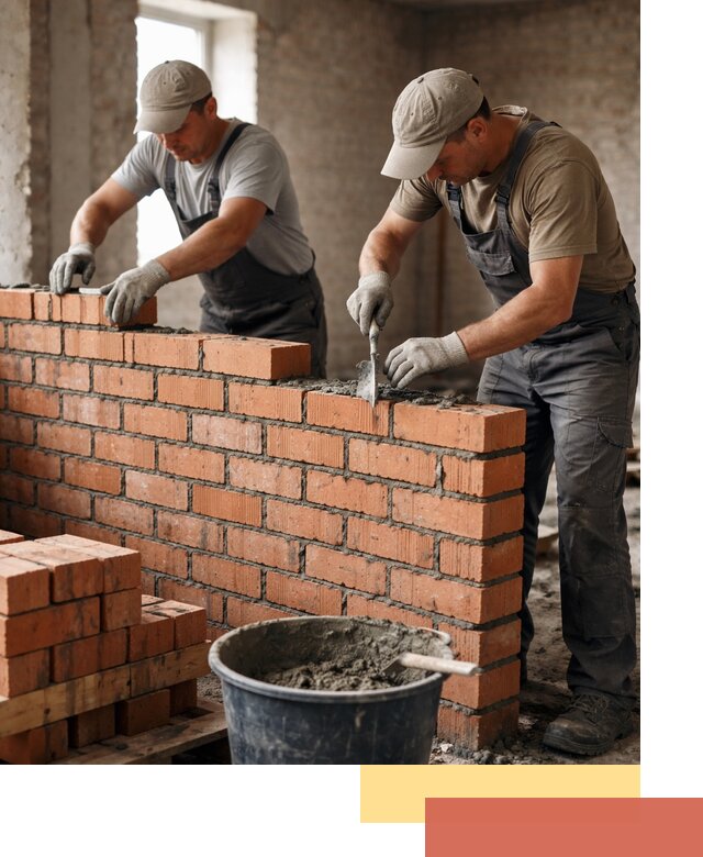 Кладка кирпичных перегородок под ключ в Дюртюли