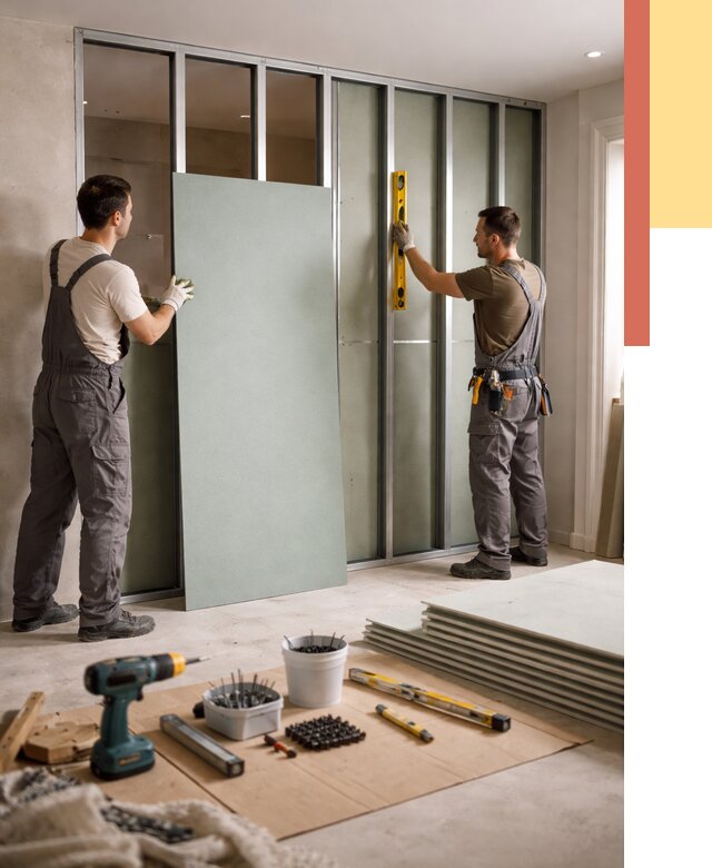 Перегородка из влагостойкого гипсокартона в Дюртюли от 5004 руб. — монтаж под ключ | ОТДЕЛОЧНИК-Дюр