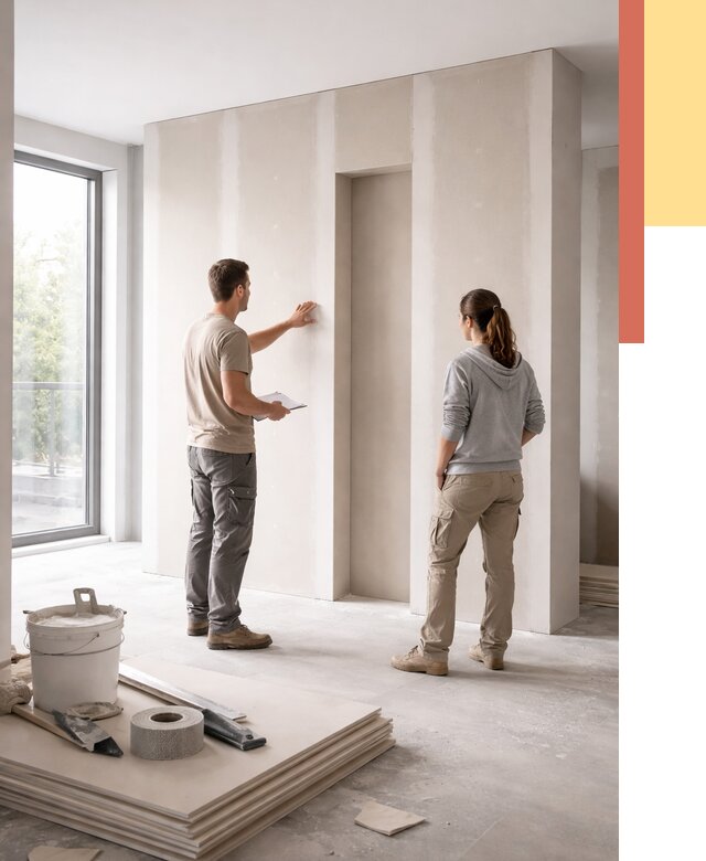 Зонирующая перегородка из гипсокартона в Дюртюли от 2919 руб. под ключ | ОТДЕЛОЧНИК-Дюр