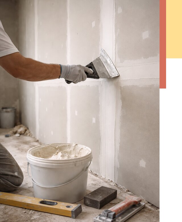 Шпаклевка перегородок из гипсокартона в Дюртюли от 2606 руб. — услуги ОТДЕЛОЧНИК-Дюр