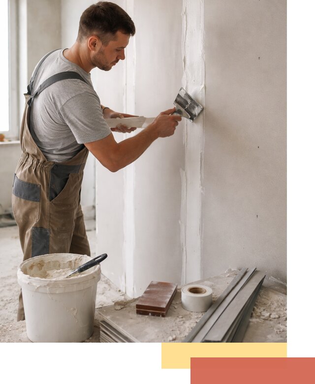 Шпаклевка перегородок из гипсокартона в Дюртюли качественно и быстро
