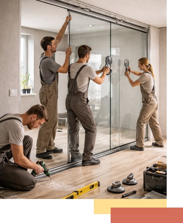 Изготовление стеклянных перегородок на заказ в Дюртюли