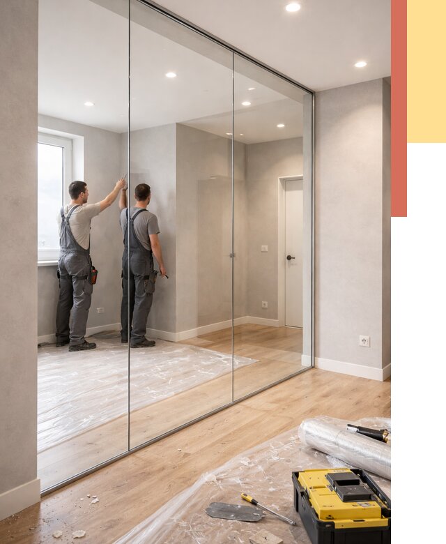 Безрамные стеклянные перегородки в Дюртюли — монтаж от 9904 руб. | ОТДЕЛОЧНИК-Дюр