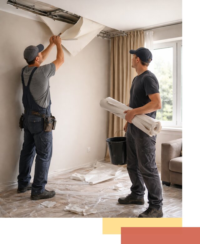 Демонтаж натяжного потолка в Дюртюли быстро и аккуратно