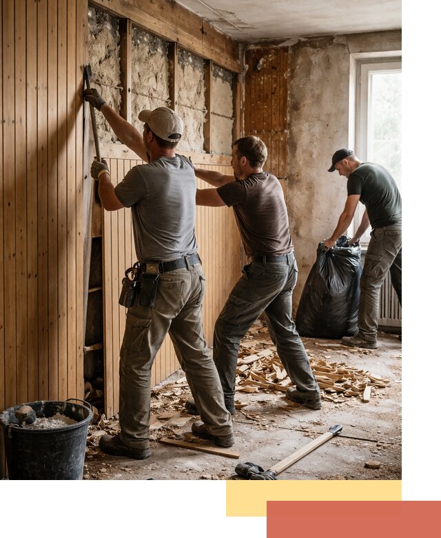 Демонтаж вагонки и вывоз материалов в Дюртюли