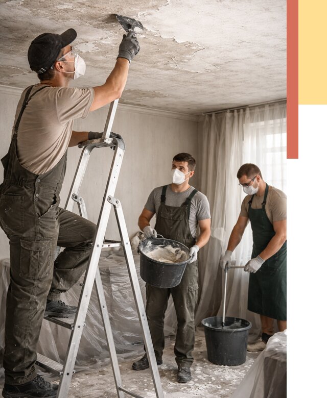 Удаление побелки с потолка в Дюртюли от 2606 руб. быстро и недорого | ОТДЕЛОЧНИК-Дюр