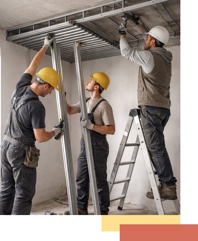 Монтаж реечного потолка под ключ в Дюртюли