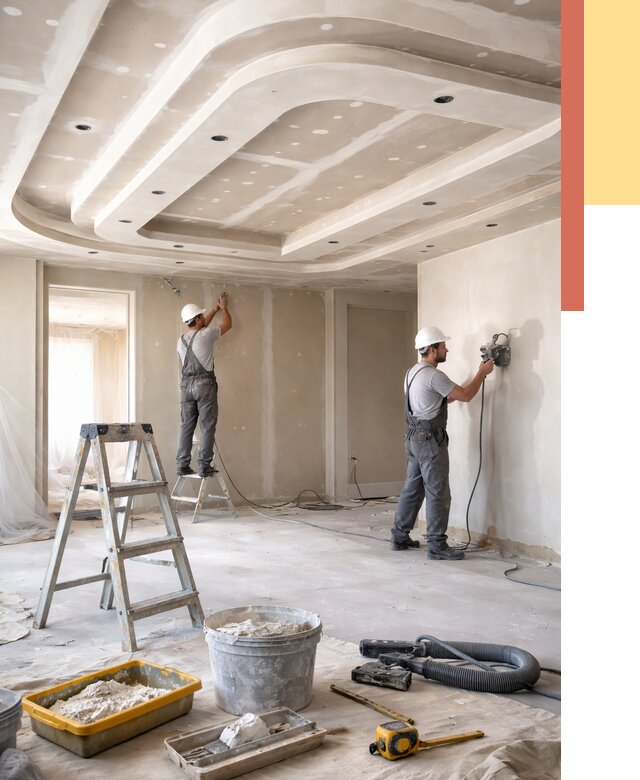 Многоуровневый потолок из гипсокартона в Дюртюли от 782 руб. под ключ | ОТДЕЛОЧНИК-Дюр