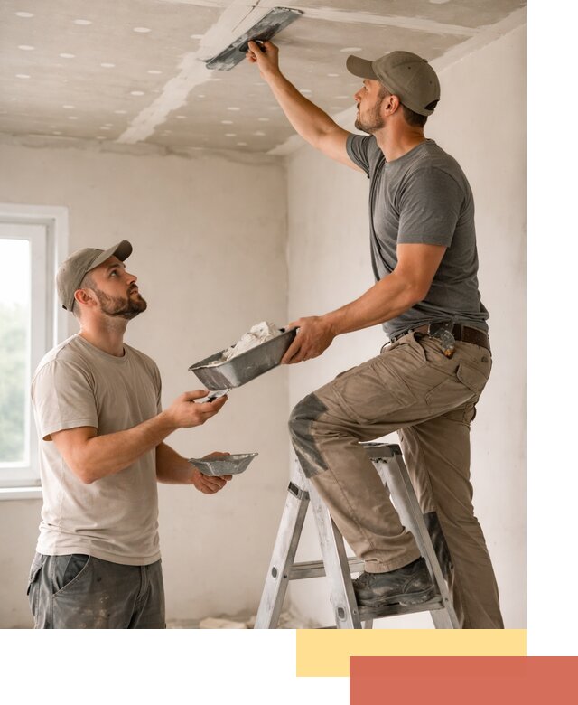 Шпаклевка потолка из гипсокартона в Дюртюли качественно и быстро