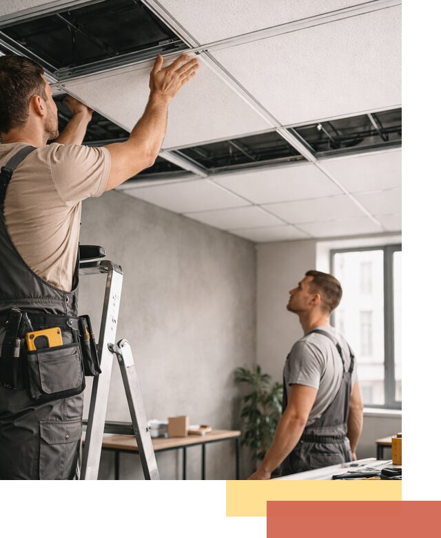 Монтаж потолочной плитки в Дюртюли качественно и в срок