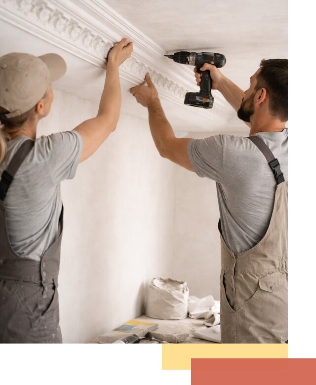 Профессиональный монтаж лепнины на потолок в Дюртюли