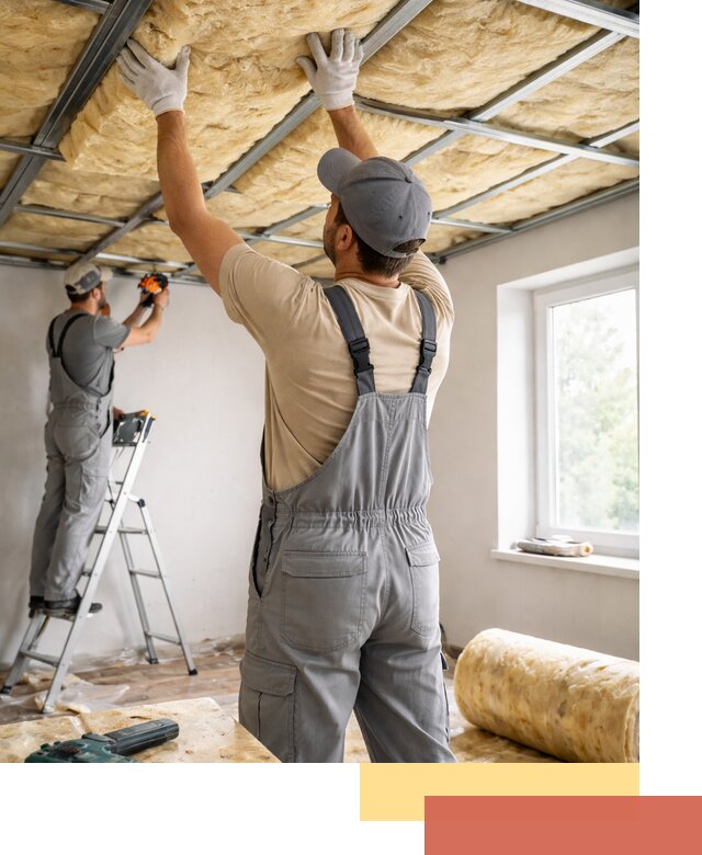 Утепление потолка под ключ в Дюртюли качественно и быстро