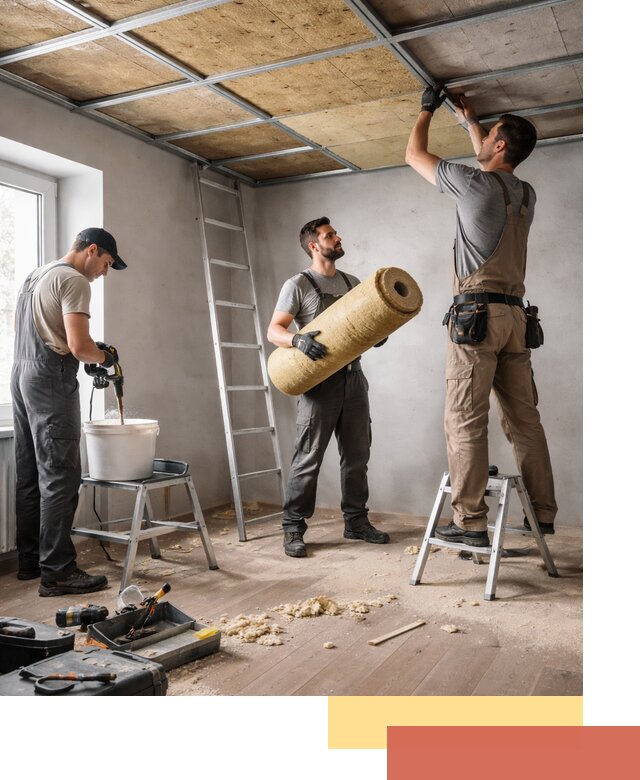 Шумоизоляция потолка в Дюртюли: профессиональный монтаж и отделка