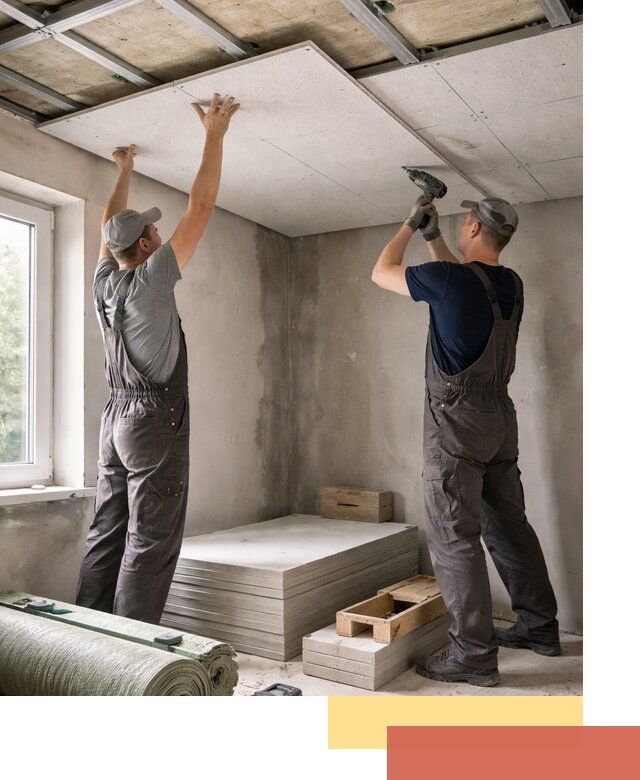 Шумоизоляция потолка панелями ЗИПС в Дюртюли